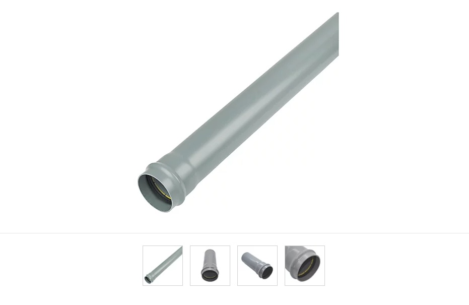 110mm Grey Plain Ended Soil Pipe – 3m Length | SPE3MG